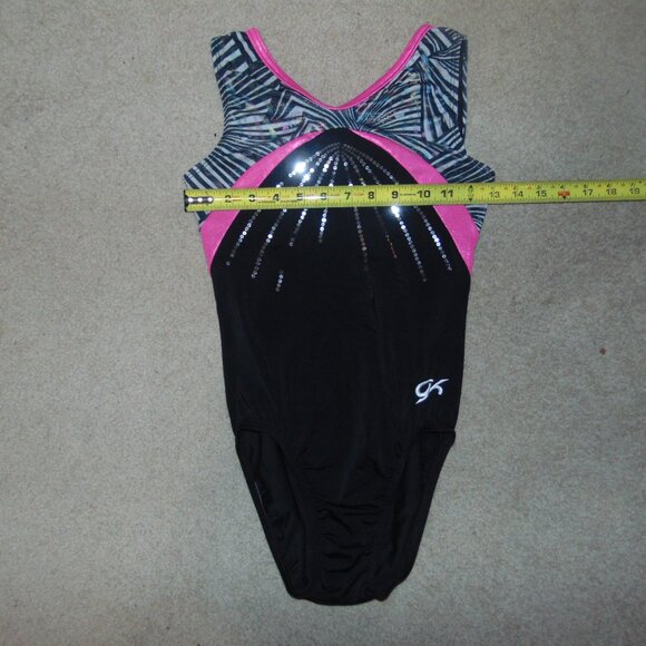 GK Black Pink Leotard NoTag - Picture 5 of 7